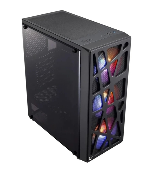 Компьютерный корпус Aerocool/Formula MANA черный без БП ATX 6x120мм 2xUSB 2.0 1xUSB 3.0 audio bott PSU