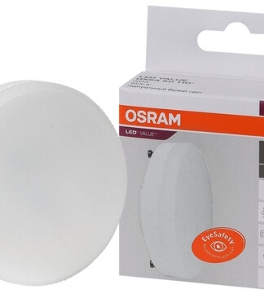 Лампа светодиодная LED Value LVGX5350 6SW/830 230В GX53 10х1 RU OSRAM 4058075581975