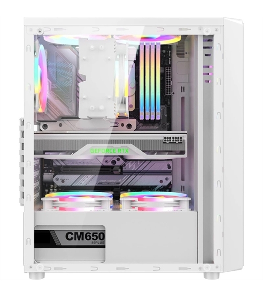 Компьютерный корпус Aerocool/Formula Mana белый без БП ATX 3x120мм 1xUSB 2.0 1xUSB 3.0 audio bott PSU