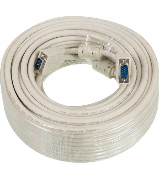 Кабель SVGA Ningbo CAB016S-30m VGA HD15 (m)/VGA HD15 (m) 30м феррит.кольца