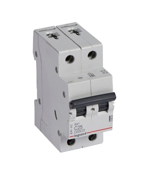Выключатель автоматический Legrand 419699 RX3 4,5кА 25А 2П C