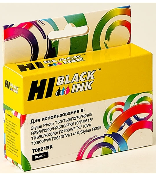 Картридж Epson Stylus R270/295/390/RX590/T50 (Hi-black) new, T08214A/C13T11214A10, BK
