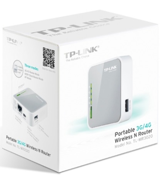 Маршрутизатор беспроводной TP-Link SOHO TL-MR3020 10/100BASE-TX