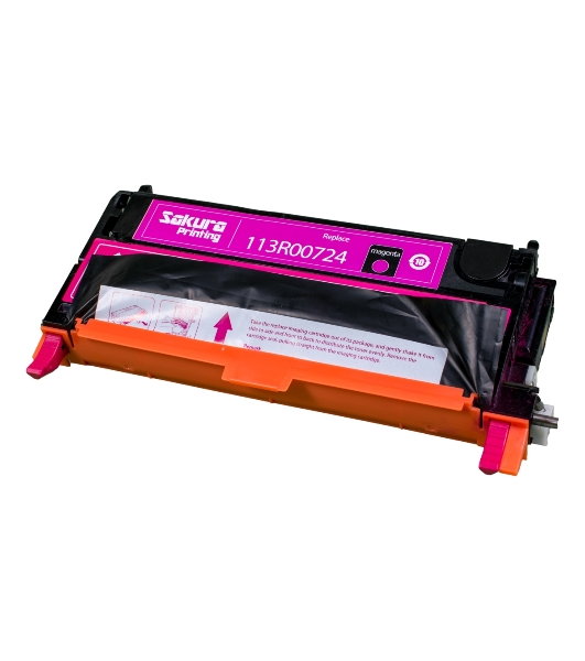 Картридж Sakura 113R00724 для Xerox P6180, пурпурный, 6000 к.