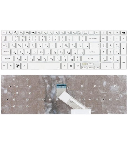 Клавиатура для ноутбука Gateway NV55S NV57H NV75S NV77H TS45 белый