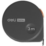 Рулетка ';Home Series Gray'; Deli HT8316C 3м х 16мм, эксклюзивный дизайн, корпус - высококачественный софттач пластик, фото2