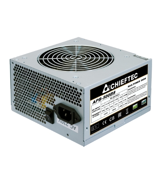 Блок питания Chieftec APB-500B8, 500Вт, 80 PLUS, 120мм, серый