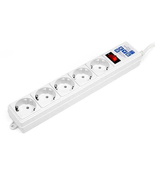 Сетевой фильтр Powercube SPG-B-15-WHITE 5 м, 5 розеток, белый, коробка