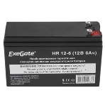 Аккумуляторная батарея ExeGate EX288653RUS HR 12-6 (12V 6Ah 1224W, клеммы F2+F1-), фото5