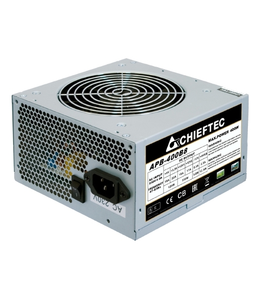 Блок питания Chieftec APB-400B8, 400Вт, 120мм, серебро