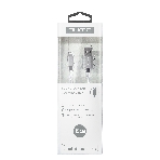 Кабель Qumo, MFI С48, USB-Apple 8 pin, 0,15м, 5В, 2,4A, 12Вт, опл. нейлон, кон металл, серебро, фото 1