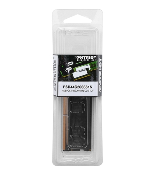 Оперативная память Patriot Signature, DDR4, 4GB (1x4 GB), 2666 MHz, CL19, SO-DIMM