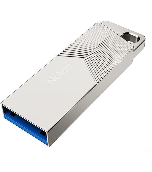 Флешка USB Netac UM1 (NT03UM1N-016G-32PN), 16Gb, USB 3.2, R/W 150/45, серебристый