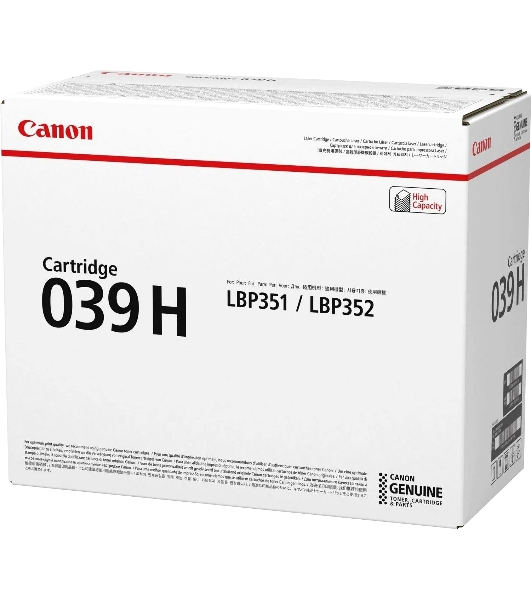 Картридж лазерный CANON CRG 039 HBK черный (25000 стр.) для Canon LBP-351