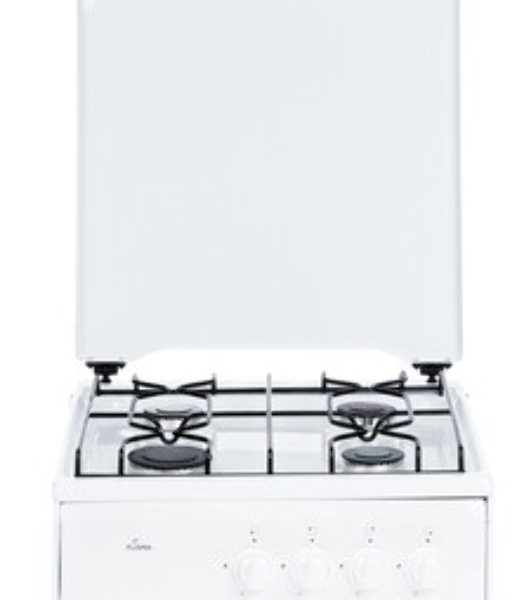 Плита газовая Flama AVG 1401 W белый,крышка