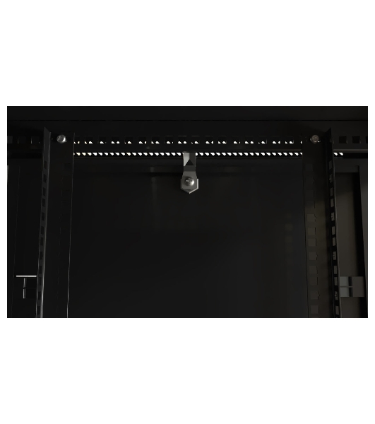 Шкаф телекоммуникационный настенный Hyperline TWB, 19', 6U, 367х600х450 мм (ВхШхГ), дверь: металл, разборный, черный