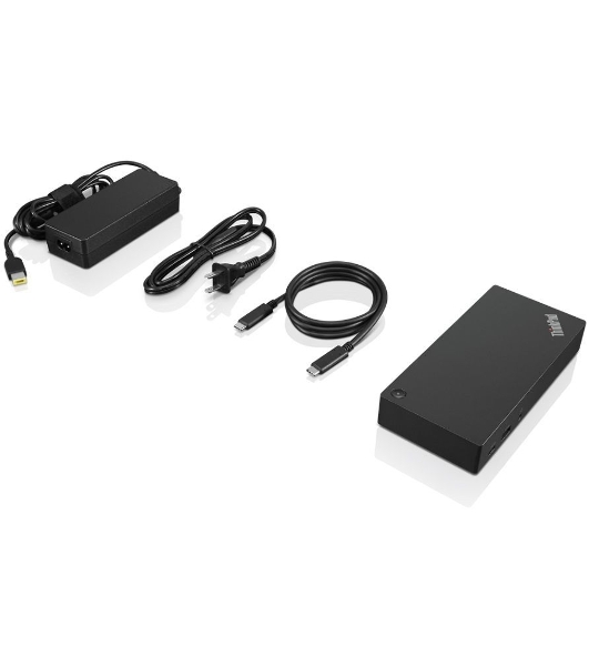 USB-концентратор Lenovo ThinkPad 40AY0090EU, USB Type-C, USB/USB Type-C/RJ-45/HDMI/DisplayPort/mini-jack 3.5мм, USB