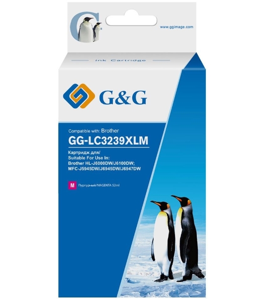 Картридж струйный G&G GG-LC3239XLM пурпурный (52мл) для Brother HL-J6000DW/J6100DW