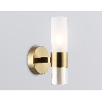 Настенный светильник Ambrella light LH55116 BS/FR/TI латунь/белый матовый/янтарь E14 max 40W 130*100*225, фото9