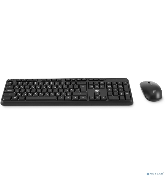 Комплект клавиатура+мышь Oklick S277W беспроводной, USB, 1600 DPI, чёрный