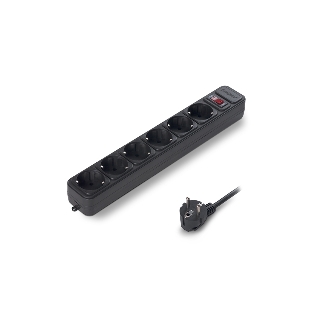 Сетевой фильтр ExeGate EX266864RUS SP-6-1.5B (6 розеток, 1.5м, евровилка, черный)