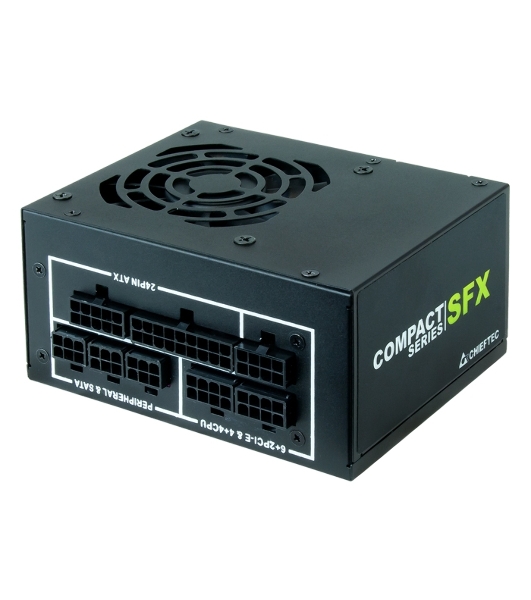 Блок питания Chieftec Compact CSN-450C, 450Вт, 80 PLUS Gold, 80мм, модульный, черный