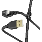 Кабель Hama 00187221 Lightning (m) угловой USB 2.0 (m) 1.5м черный, фото 1