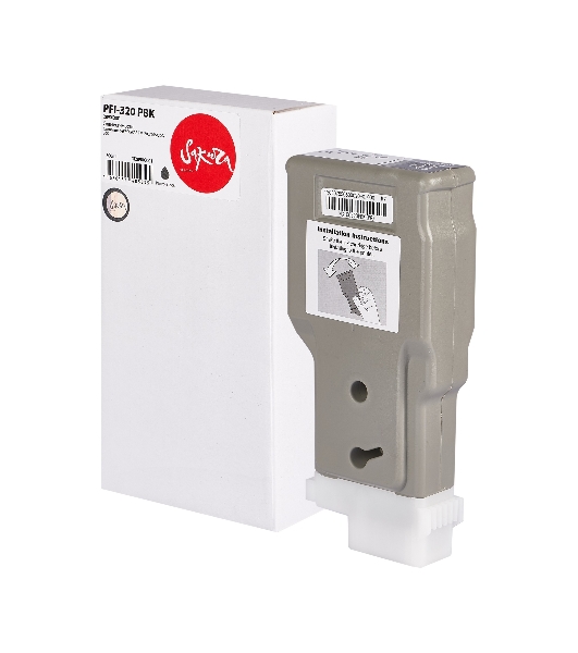 Картридж струйный Sakura 2890C001 (PFI-320 BK) для Canon, черный, 300 мл.