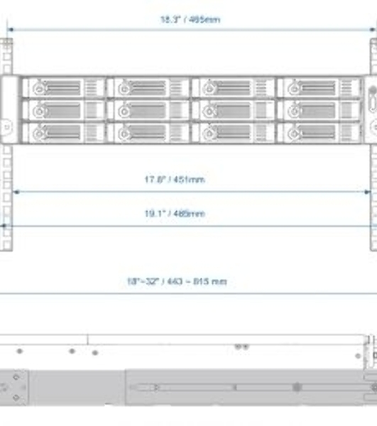 Направляющие Qnap RAIL-B02 for TVS-x71U/TS-x53U/x70U-RP/x69U-RP
