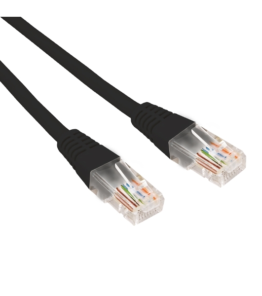 Патч-корд U/UTP Rexant cat.5e, RJ45-RJ45, 26AWG, ZH нг(А)-HF, черный, 1 м