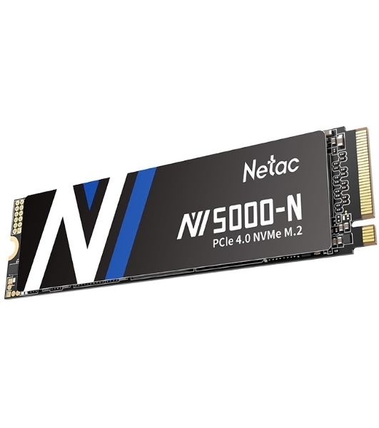 Накопитель SSD Netac NV5000 Pro, 500Gb, M.2 2280, PCIe 4.0 x4, NVMe, R/W 4800/2700, с радиатором