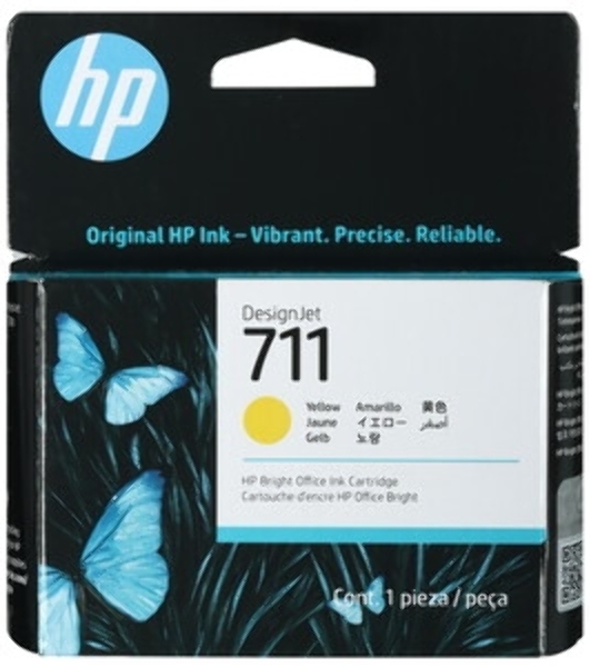 Картридж струйный HP №711 CZ132A желтый для HP DJ T120/T520 (29мл)