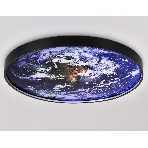Настенно-потолочный светодиодный светильник Ambrella light FW11136 BK черный 50W LED 3000-6400K D800*38, фото5