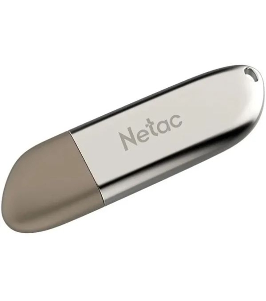 Флешка USB Netac U352 128Gb NT03U352N-128G-20PN, USB 2.0, с колпачком, металлическая