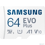Флеш карта microSD 64Gb SAMSUNG EVO PLUS microSDXC Class 10, UHS-I, (SD адаптер) 130MB/s, фото4
