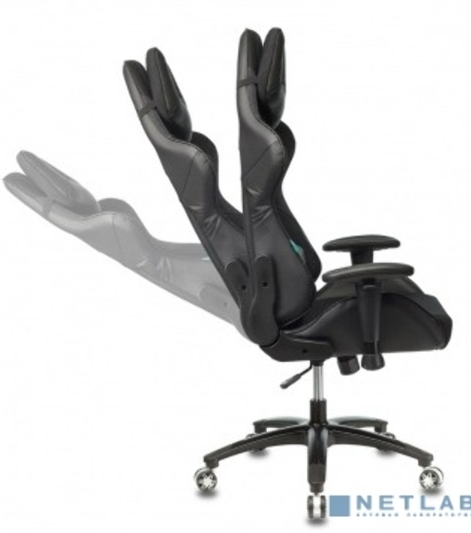 Кресло Бюрократ VIKING 4 AERO BLACK EDITION черный, экокожа, 120 кг, механизм качания