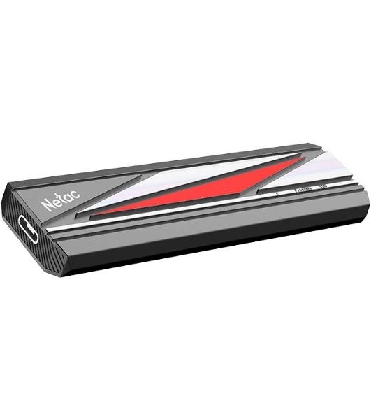 Внешний SSD Netac ZX20L, 1TB, USB 3.2 Gen 2x2 Type-C, R/W 2000/1800, черный