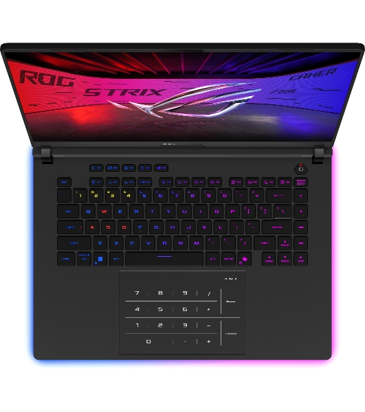 Ноутбук ASUS ROG Strix SCAR 16 G635LX-RW041 16'(2560x1600 miniLED (матовый, 240Hz, 3ms))/Intel Core Ultra 9 275HX(2.7Ghz)/32Gb/1024PCISSDGb/noDVD/Ext:NVIDIA GeForce RTX 5090(24576Mb)/Cam/BT/WiFi/90WHr/war 1y/2.8kg/Off черный/DOS + NumberPad