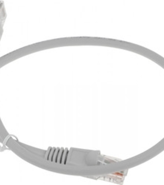 Патч-корд Buro LSZH UTP cat.5e 5м серый RJ-45 (m)-RJ-45 (m)