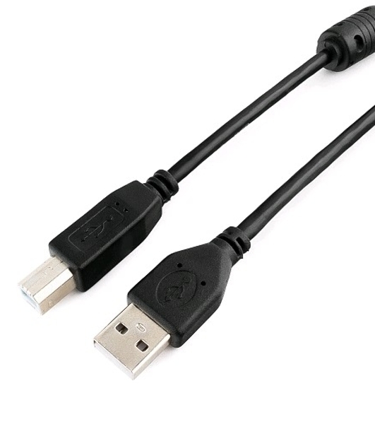Кабель Gembird USB 2.0 PRO для соед. 3.0м AM/BM позол.конт., фер.кол., пакет