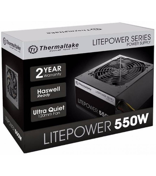 Блок питания Thermaltake PS-LTP-0550NPCNEU-2, 550Вт, 120мм, черный