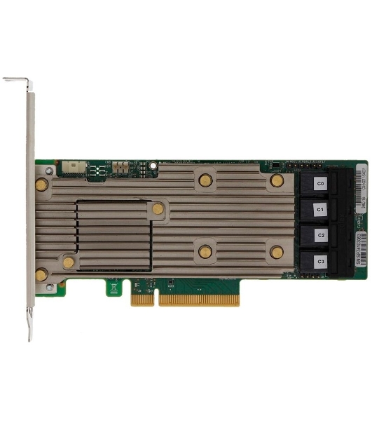 Контроллер MegaRAID 9460-16I SGL (05-50011-00), PCIe 3.1 x8 LP, SAS/SATA/NVMe, RAID 0,1,5,6,10,50,60, 16port(4 * int SFF8643), 4Gb Cache, 3516ROC