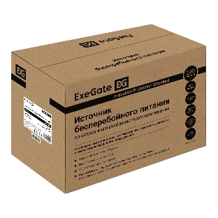 Источник бесперебойного питания ExeGate SpecialPro UNB-1200.LED.AVR.2SH.3C13.USB 1200VA/750W, LED, AVR, 2*Schuko+3*C13, USB,съемн.кабель, металлический корпус, черный