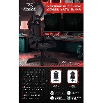 Кресло Бюрократ Zombie GAME TETRA черный/карбон, экокожа, 120 кг, механизм качания, фото4