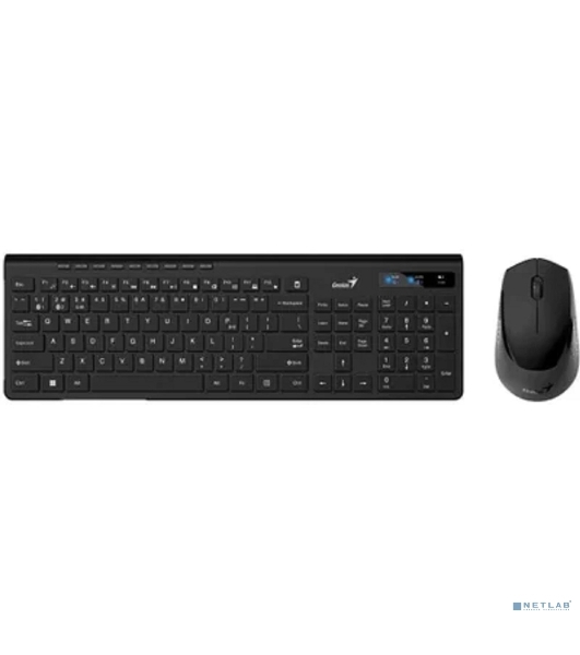 Комплект клавиатура+мышь Genius SlimStar 8230 беспроводной, USB + Bluetooth, 1000 DPI, чёрный