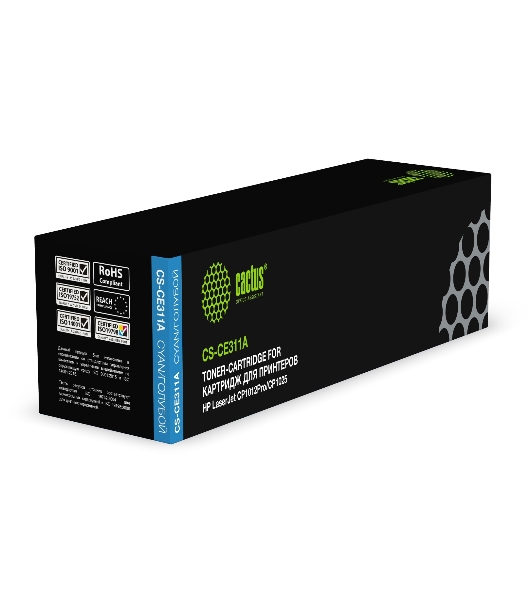 Картридж лазерный Cactus CS-CE311A голубой (1000 стр.) для HP LJ CP1012Pro/CP1025
