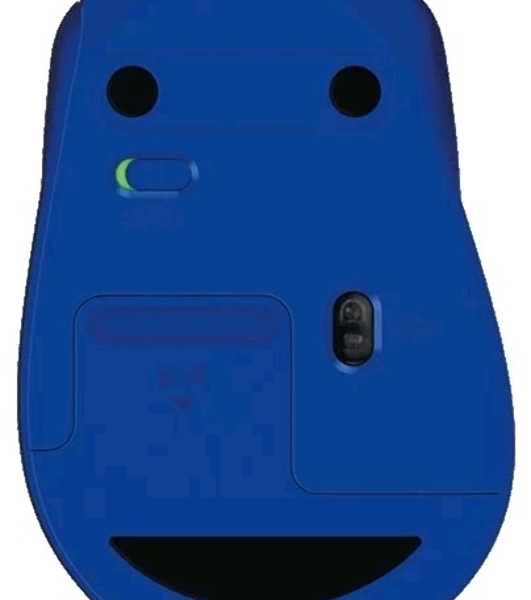 Мышь беспроводная Logitech M330 SILENT PLUS синий, 1000 dpi, радиоканал, USB, кнопки - 3