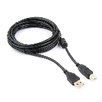 Кабель Gembird USB 2.0 PRO для соед. 3.0м AM/BM позол.конт., фер.кол., пакет, фото6