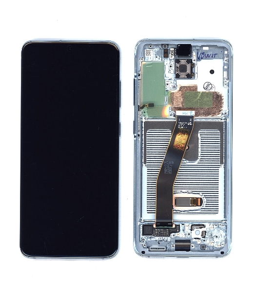 Дисплей для Samsung Galaxy S20 SM-G980F голубой