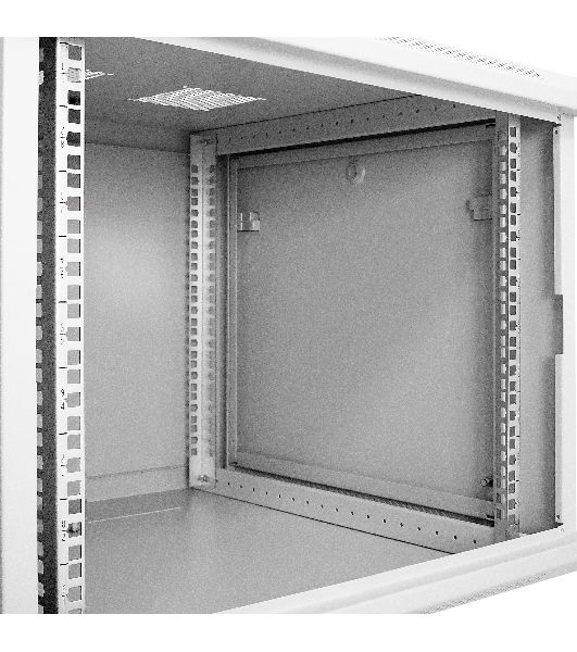 Шкаф телекоммуникационный 19' настенный 9U ExeGate EC-WM-9U.600.M.GREY (19', 9U, 600x600x500мм (ШхГхВ), передняя дверь металл, съемные боковые панели, пыле- и влагозащита IP23, светло-серый RAL 7035)